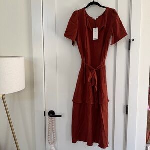 NWT / Vetta Capsule House Dress in Rust